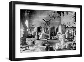 The Great Hall, Warwick Castle, 1924-1926-HN King-Framed Giclee Print