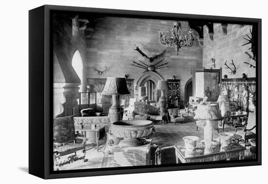 The Great Hall, Warwick Castle, 1924-1926-HN King-Framed Stretched Canvas