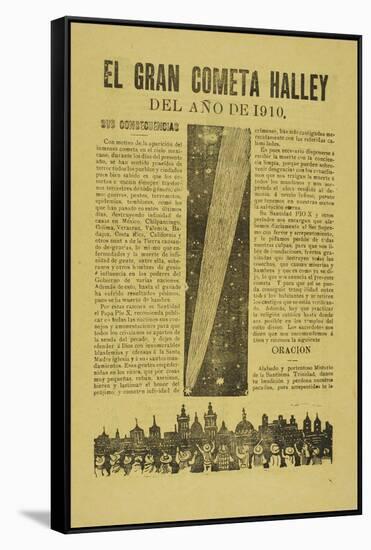 The Great Halley's Comet, 1899, Published 1910-Jose Guadalupe Posada-Framed Stretched Canvas