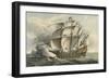 'The Great Harry the First Ship of War that Carried Guns, Built at Woolwich in the Reign of Henry V-Hans (after) Holbein the Younger-Framed Giclee Print