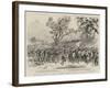 The Great Heat, an Early Morning March of British Troops in India-null-Framed Giclee Print