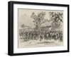 The Great Heat, an Early Morning March of British Troops in India-null-Framed Giclee Print