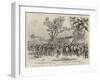 The Great Heat, an Early Morning March of British Troops in India-null-Framed Giclee Print