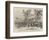 The Great Heat, an Early Morning March of British Troops in India-null-Framed Giclee Print