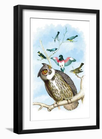 The Great Horned Owl-Theodore Jasper-Framed Art Print