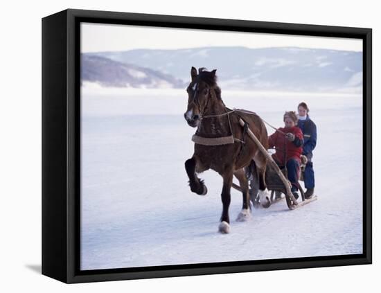 The Great Ice Fair, Lillehammer, Norway, Scandinavia-Adam Woolfitt-Framed Stretched Canvas