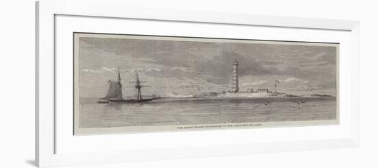 The Great Isaacs Lighthouse on the Great Bahama Bank-null-Framed Giclee Print