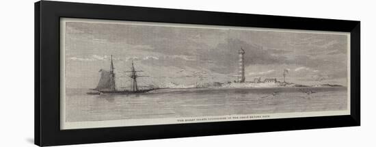 The Great Isaacs Lighthouse on the Great Bahama Bank-null-Framed Giclee Print