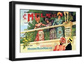 The Great Italian Store and Emporium, E. A. Mele-Aleardo Villa-Framed Art Print