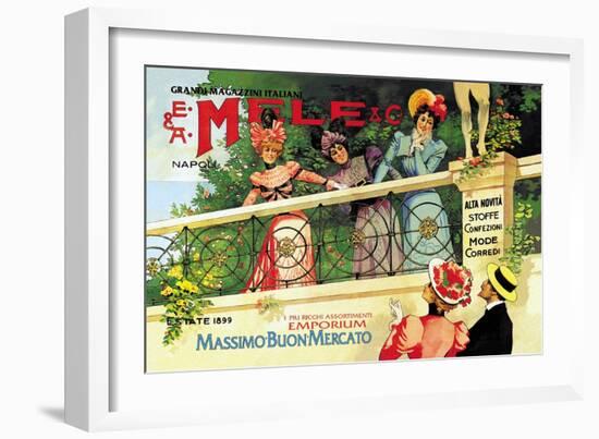 The Great Italian Store and Emporium, E. A. Mele-Aleardo Villa-Framed Art Print