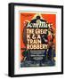 The Great K&A Train Robbery, Tom Mix, 1926-null-Framed Art Print