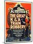 The Great K&A Train Robbery, Tom Mix, 1926-null-Mounted Art Print