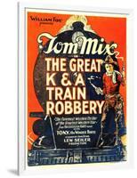 The Great K&A Train Robbery, Tom Mix, 1926-null-Framed Art Print