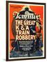 The Great K&A Train Robbery, Tom Mix, 1926-null-Framed Art Print