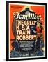 The Great K&A Train Robbery, Tom Mix, 1926-null-Framed Art Print