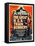 The Great K&A Train Robbery, Tom Mix, 1926-null-Framed Stretched Canvas