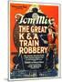 The Great K&A Train Robbery, Tom Mix, 1926-null-Mounted Art Print