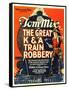 The Great K&A Train Robbery, Tom Mix, 1926-null-Framed Stretched Canvas