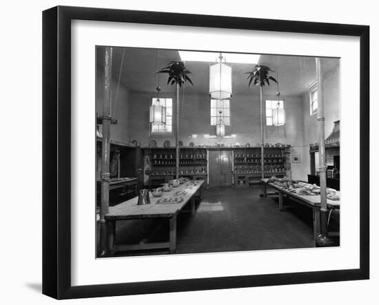 The Great Kitchen at Brighton Pavilion-null-Framed Art Print