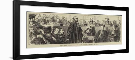 The Great Libel Case in Paris, General Trochu in Court-null-Framed Giclee Print