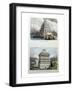 The Great Lighthouse of Alexandria and the Mausoleum at Halicarnassus-Ferdinand Knab-Framed Giclee Print