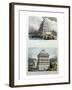 The Great Lighthouse of Alexandria and the Mausoleum at Halicarnassus-Ferdinand Knab-Framed Giclee Print