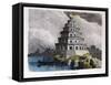 The Great Lighthouse of Alexandria, from a Series of the "Seven Wonders of the World"-Ferdinand Knab-Framed Stretched Canvas