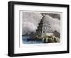 The Great Lighthouse of Alexandria, from a Series of the "Seven Wonders of the World"-Ferdinand Knab-Framed Giclee Print