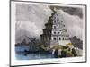 The Great Lighthouse of Alexandria, from a Series of the "Seven Wonders of the World"-Ferdinand Knab-Mounted Giclee Print