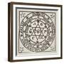 The Great Magic Circle of Agrippa, Copy Rome 1744, History of Magic, c.1800-null-Framed Giclee Print