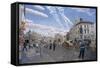 The Great Market Square in Antwerp, 1996-Huw S. Parsons-Framed Stretched Canvas