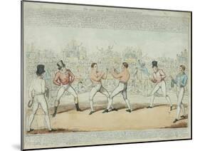 The Great Match Between Randall and Martin-George Cruikshank-Mounted Giclee Print