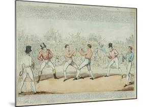 The Great Match Between Randall and Martin-George Cruikshank-Mounted Giclee Print