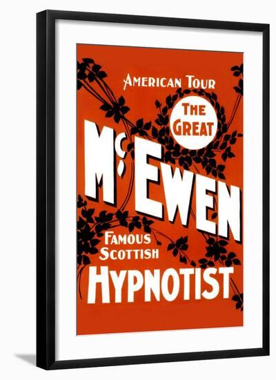 The Great Mcewen, Famous Scottish Hypnotist-null-Framed Art Print