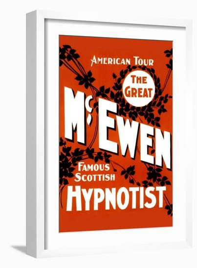 The Great Mcewen, Famous Scottish Hypnotist-null-Framed Art Print