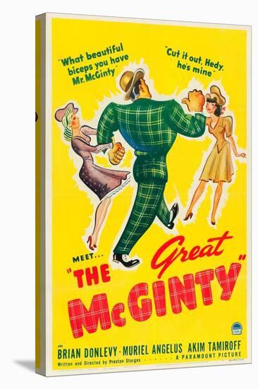 THE GREAT MCGINTY, US poster art, 1940.-null-Stretched Canvas