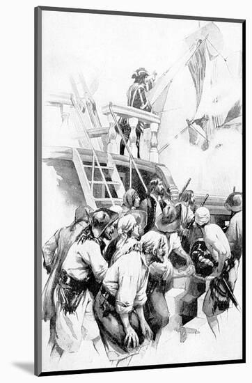 The Great Merchantman Was Captured-George Varian-Mounted Art Print