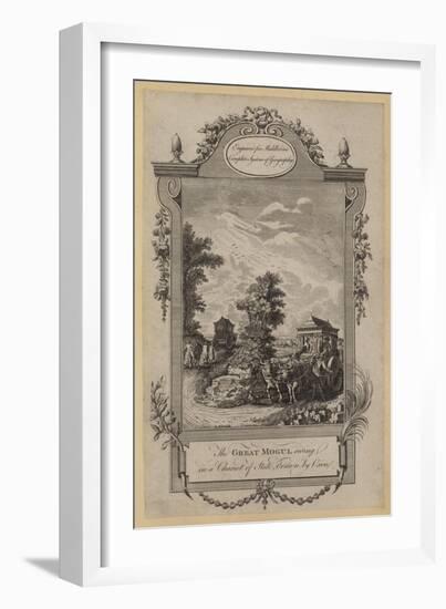 The Great Mogul Riding in a Chariot of State, Drawn by Oxen-null-Framed Giclee Print
