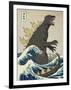 The Great Monster off Kanagawa-Michael Buxton-Framed Art Print