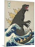 The Great Monster off Kanagawa-Michael Buxton-Mounted Art Print