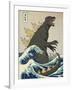 The Great Monster off Kanagawa-Michael Buxton-Framed Art Print