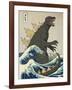 The Great Monster off Kanagawa-Michael Buxton-Framed Art Print