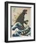 The Great Monster off Kanagawa-Michael Buxton-Framed Art Print