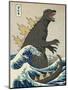 The Great Monster off Kanagawa-Michael Buxton-Mounted Art Print