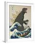 The Great Monster off Kanagawa-Michael Buxton-Framed Art Print