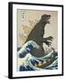 The Great Monster off Kanagawa-Michael Buxton-Framed Art Print
