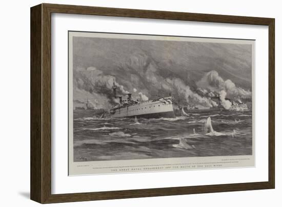 The Great Naval Engagement Off the Mouth of the Yalu River-Joseph Nash-Framed Giclee Print