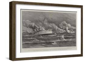 The Great Naval Engagement Off the Mouth of the Yalu River-Joseph Nash-Framed Giclee Print