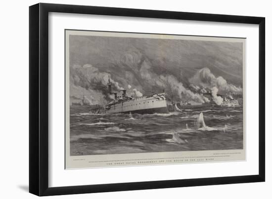 The Great Naval Engagement Off the Mouth of the Yalu River-Joseph Nash-Framed Giclee Print