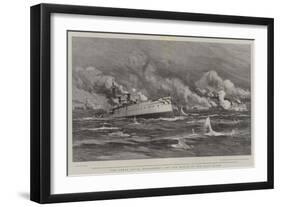 The Great Naval Engagement Off the Mouth of the Yalu River-Joseph Nash-Framed Giclee Print